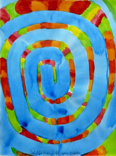 Quadro acquerello willibrord - quadro,